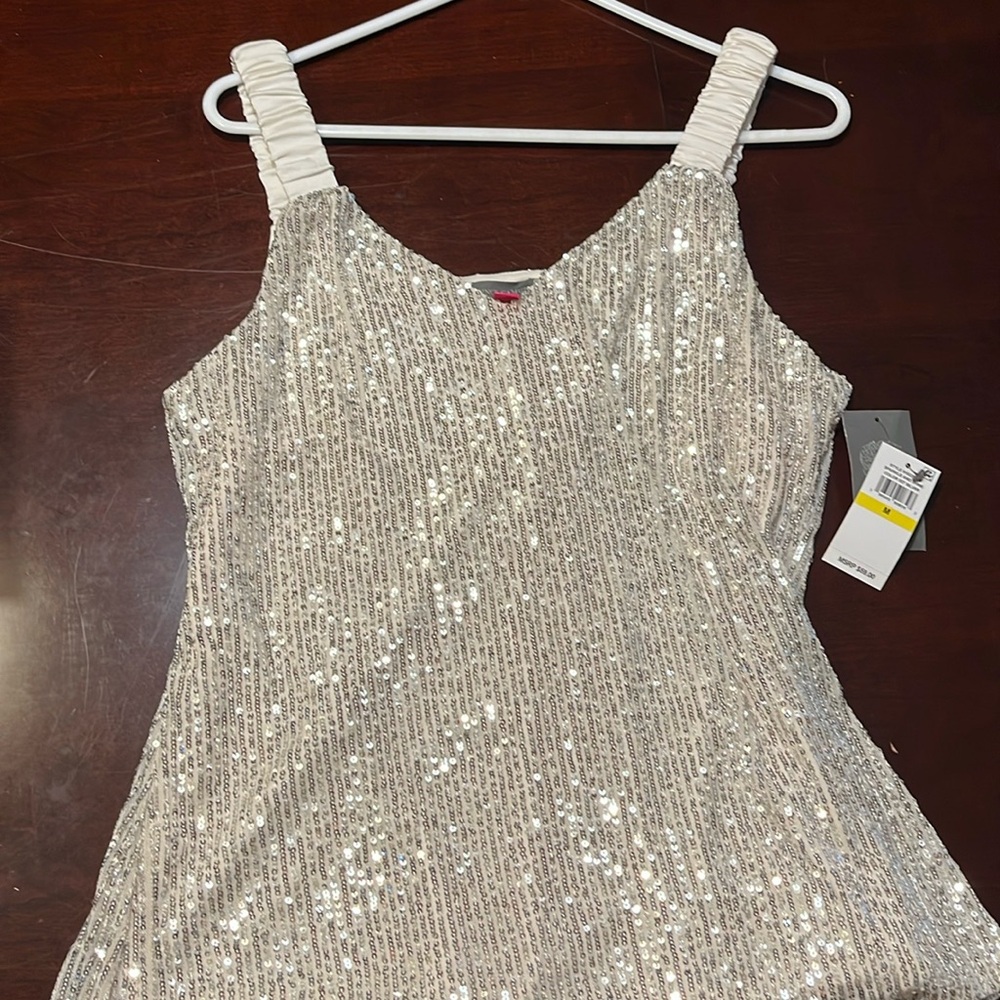 NEW WITH TAGS Vince Camuto Sequin Satin Strap Tank